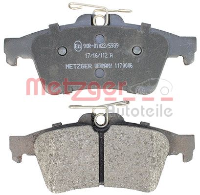 METZGER 1170006 GREENPARTS Bremsbelagsatz, Scheibenbremse